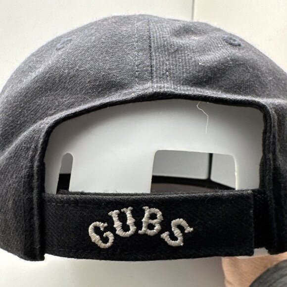 Chicago Cubs Dad Cap Hat 1914 Logo Cooperstown Collection Navy - Picture 3 of 6